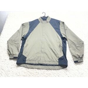 Footjoy Dryjoys Mens XXL Full Zip Windbreaker Golf Jacket Mock Neck EUC